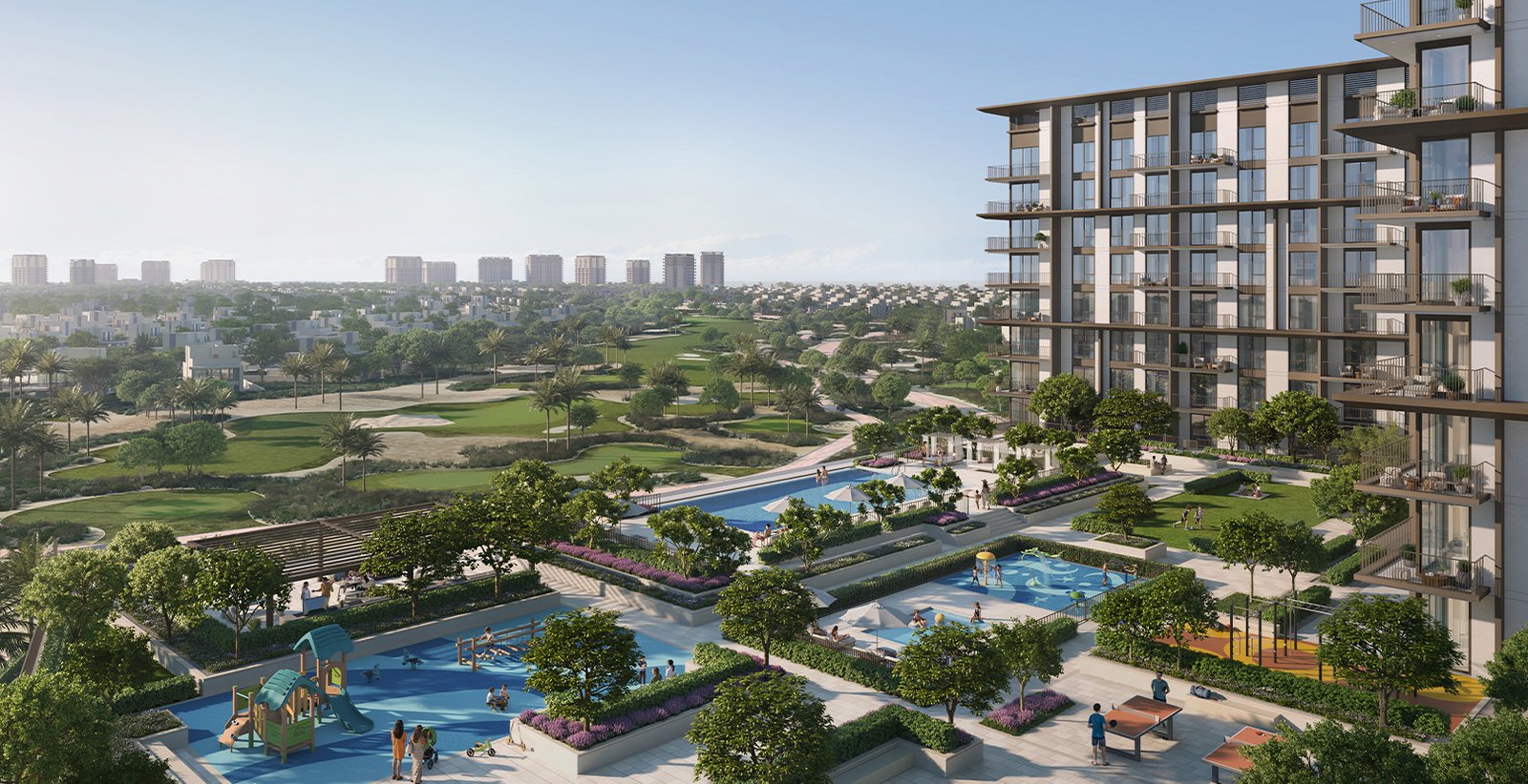 Golf Trails exterior — developer rendering
