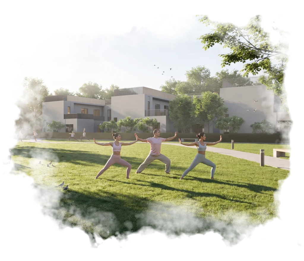 The Willows exterior — developer rendering